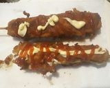 Foto del paso 3 de la receta: Banderillas de queso y salchichas.. corn dogs