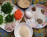 A picture of step 1 of Oats burger.