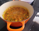 Foto del paso 3 de la receta: Arroz de verduras, hecho con caldo de restos de pavo navideño y gravy