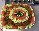Une image de l'étape 10 de Salade de concombre,tomates Tiverta,pomelos et ail des ours.