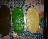 Foto langkah ke 6 dari resep Kue Tambang Coklat Pandan / Kue Colok / Kue Plintir.