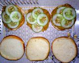 A picture of step 3 of Chicken shami burger.
