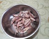 Foto langkah ke 1 dari resep Oseng Cumi Sambel Pete (yummmy...), tanpa saos tiram.