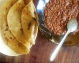 A picture of step 5 of Chapati served with coconut beans# authormarathon#.
