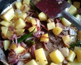 A picture of step 1 of Raw Jackfruit curry with Potato (Echor Curry).