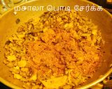 A picture of step 4 of Kothimbir vada.