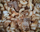 Gambar langkah 11 resipi Makaroni Goreng Daging.