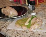 Foto del paso 2 de la receta: Pechuga de pollo (Rellena de Queso y Espinaca con crema de hongos!