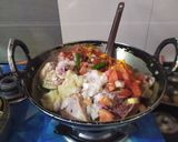 A picture of step 2 of Bachelor's Chicken Curry.