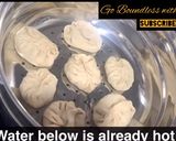 A picture of step 21 of Steamed Wheat Momos (with Soya stuffing).