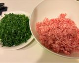A picture of step 1 of Super Easy Chive Dumplings with Crispy Wings.