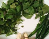 A picture of step 1 of Mint chutney/ green chutney.