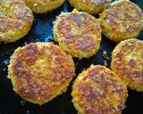 A picture of step 3 of Crispy Curd kababs.