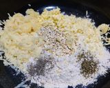 A picture of step 1 of Potato and cheese flatbread.