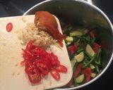 A picture of step 13 of Easy Mango Tofu Red Thai curry.
