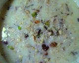 A picture of step 1 of Aloo Kheer.