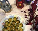 A picture of step 2 of Oven-Roasted Brussels Sprouts.