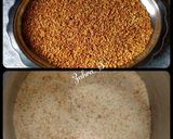 A picture of step 2 of Moong Dal Halwa.