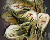 A picture of step 2 of Roasted Parmesan Bok-Choy.