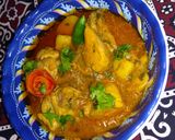 A picture of step 4 of Alo chicken.