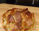 A picture of step 8 of Spinach, feta, mushroom and filo pie.