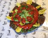 Une image de l'étape 9 de Salade de laitue rouge aux tomates,concombre et persil.