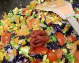 A picture of step 8 of My Large taco wraps chicken, chilli, +Veg.