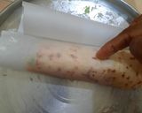 A picture of step 12 of Veg shawarma famous in middle east country.
