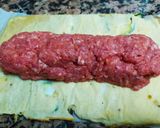 Foto del paso 2 de la receta: Rollo de carne con calabacín, huevo y barbacoa!!!