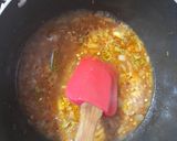 A picture of step 5 of Mazadar choley.