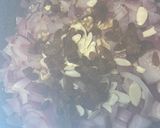 A picture of step 2 of Red onion chutney with nuts and raisins.