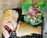 Hình bước làm 4 của món Cá mó xanh nướng than