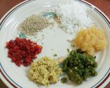 A picture of step 2 of Surti Sev Khamani.