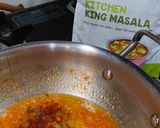 A picture of step 4 of Dal Makhani.