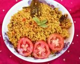 स्पायसी टोमैटो राइस (spicy Tomato rice recipe in hindi) रेसिपी चरण 4 फोटो