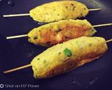 A picture of step 25 of Coconut dry fruits and Paneer stuffed raw Jack fruit kebab.