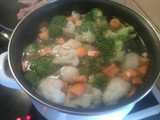 Salteado de brócoli y pollo