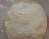 Foto langkah ke 2 dari resep 188. No Knead Pizza Eggless dengan Pinggiran Sosis.