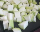 A picture of step 1 of Lauki ki bhujia.