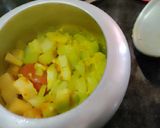 A picture of step 1 of Lauki/Bottlegourd Stew.