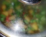 A picture of step 4 of Aloo saim phali.