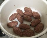 A picture of step 1 of Beef Croquettes in Cream Sauce.