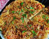 A picture of step 21 of Quick Foccasia with Caramelised onion and tomato.