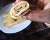 A picture of step 8 of Crepe Egg Roll.