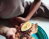 Foto langkah ke 5 dari resep Crepes Garing Pisang Cokelat.