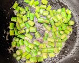 A picture of step 2 of Risotto with Asparagus & Shrimp.