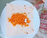 A picture of step 2 of Spicy tikka cheese wraps.