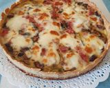 Foto del paso 5 de la receta: 🍄🥧 Quiche semi integral con Portobellos, jamón y puerro 🥧🍄