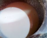 A picture of step 5 of Rosogolla stuff rabdi panna cotta.