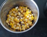 A picture of step 1 of Cheesy corn patice.